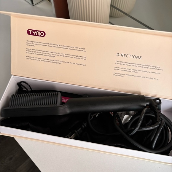 Tymo Hair Straightener with Pink Accents - Picture 2 of 3